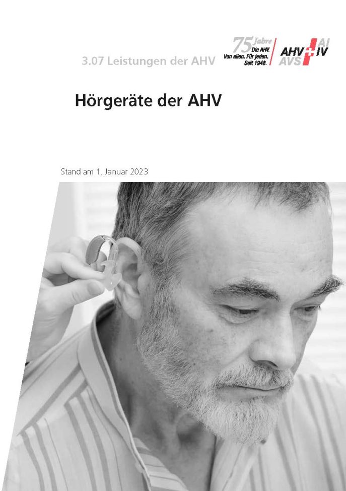 Merkblatt 3.07 – Hörgeräte der AHV