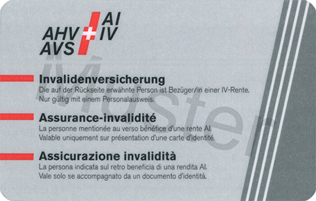 IV-Ausweis Rückseite